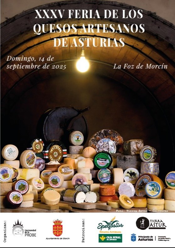 🧀✨ Asturias se vive y se saborea en Morcín.
Este domingo: tradición, quesos artesanos y la tosta más grande del mundo.
📍 XXXV Feria de los Quesos Artesanos de Asturias.
#FeriaDelQueso #Morcín #AsturiasGastronómica
