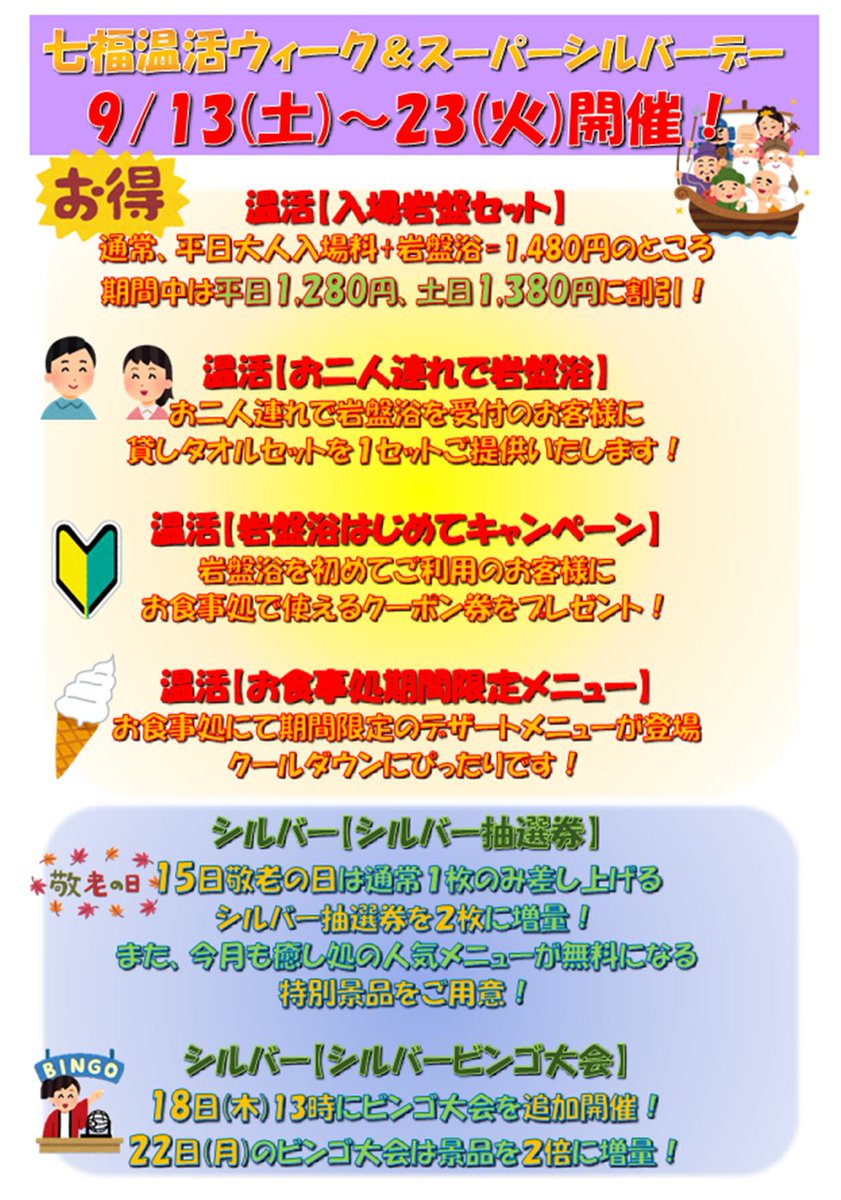 前橋 七福の湯 回数券 七福の湯前橋店 入浴回数券＆ポイントカードと