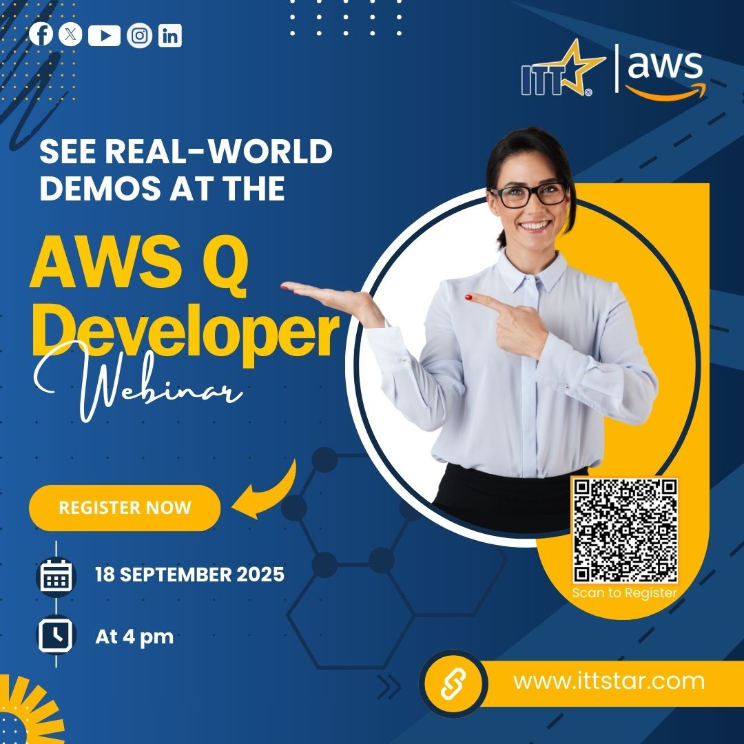 Team_ITTStar's tweet image. We don’t just want you to hear about AWS Q Developer—we want you to see how it works. This webinar is filled with real use cases & practical demonstrations you can relate to.
🔗 Save your spot today: bit.ly/4gjgzCQ
#AWSQDeveloper #AWSWebinar #AWSExperts #TechWebinar