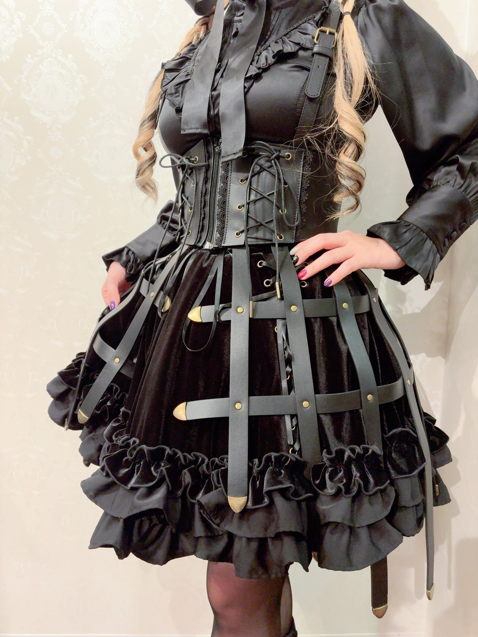 ATELIER PIERROT☆コルセット/ブラック ATELIER PIERROT☆コルセット/ブラック ATELIER-PIERROT】Bustle