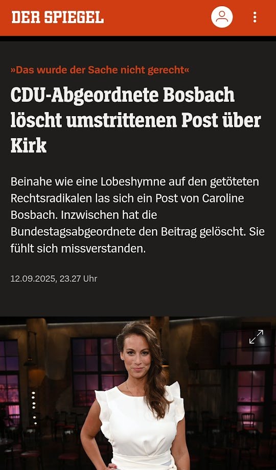 Das war kein „umstrittener“ Post und sie wurde auch nicht „missverstanden“ – Caroline Bosbach hat sich einfach nur selbst entlarvt. Immer diese jämmerliche Opferrolle „Rechtskonservativer“.
