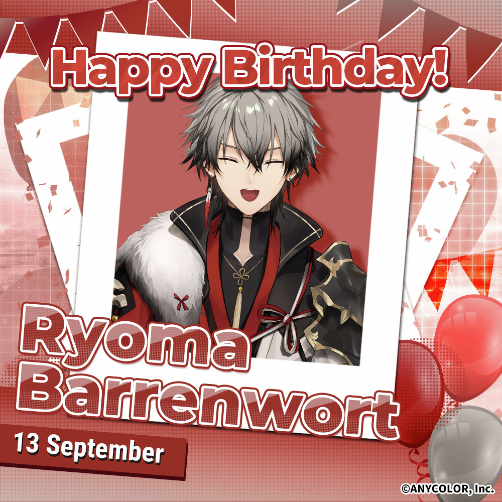 NIJISANJI EN Official (@nijisanji_world) on Twitter photo Wishing a very Happy Birthday to the credit card swiping, FPS-loving Ronin, <a href="/RyomaBarrenwort/">Ryoma Barrenwort 💳💨 NIJISANJI EN</a>! 💳💨
#RyomaBirthdaywort2025 #NIJISANJI_EN Wishing a very Happy Birthday to the credit card swiping, FPS-loving Ronin, <a href="/RyomaBarrenwort/">Ryoma Barrenwort 💳💨 NIJISANJI EN</a>! 💳💨
#RyomaBirthdaywort2025 #NIJISANJI_EN