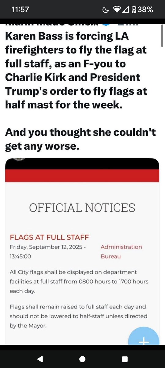 TroyCase's tweet photo. Karen Bass needs to go . This is her order to LA @elonmusk @benshapiro @FoxNews @charliekirk11 @realDonaldTrump @DonaldJTrumpJr @FLOTUS45 @Trump @PressSec https://t.co/vzqdvinaZV