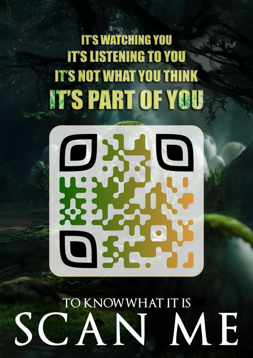 CHAKRAVARTHINI4's tweet photo. Yes its Watching ,Listening and its Part of you 😉⌛
if you are curious to Know what it is Scan and See yourself 😎🔥

#Scan #Green #HatchingSoon https://t.co/znP7En4jAw