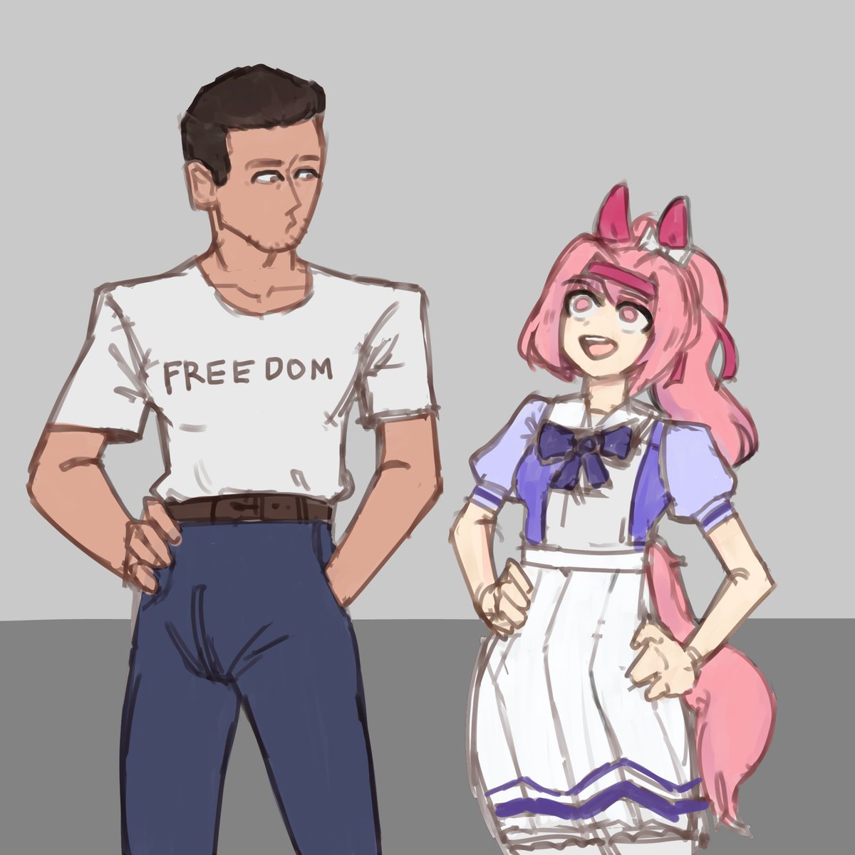 It's been a rough week, rest in peace.  #CharlieKirk #haruurara #umamusme #ウマ娘 #ハルウララ
