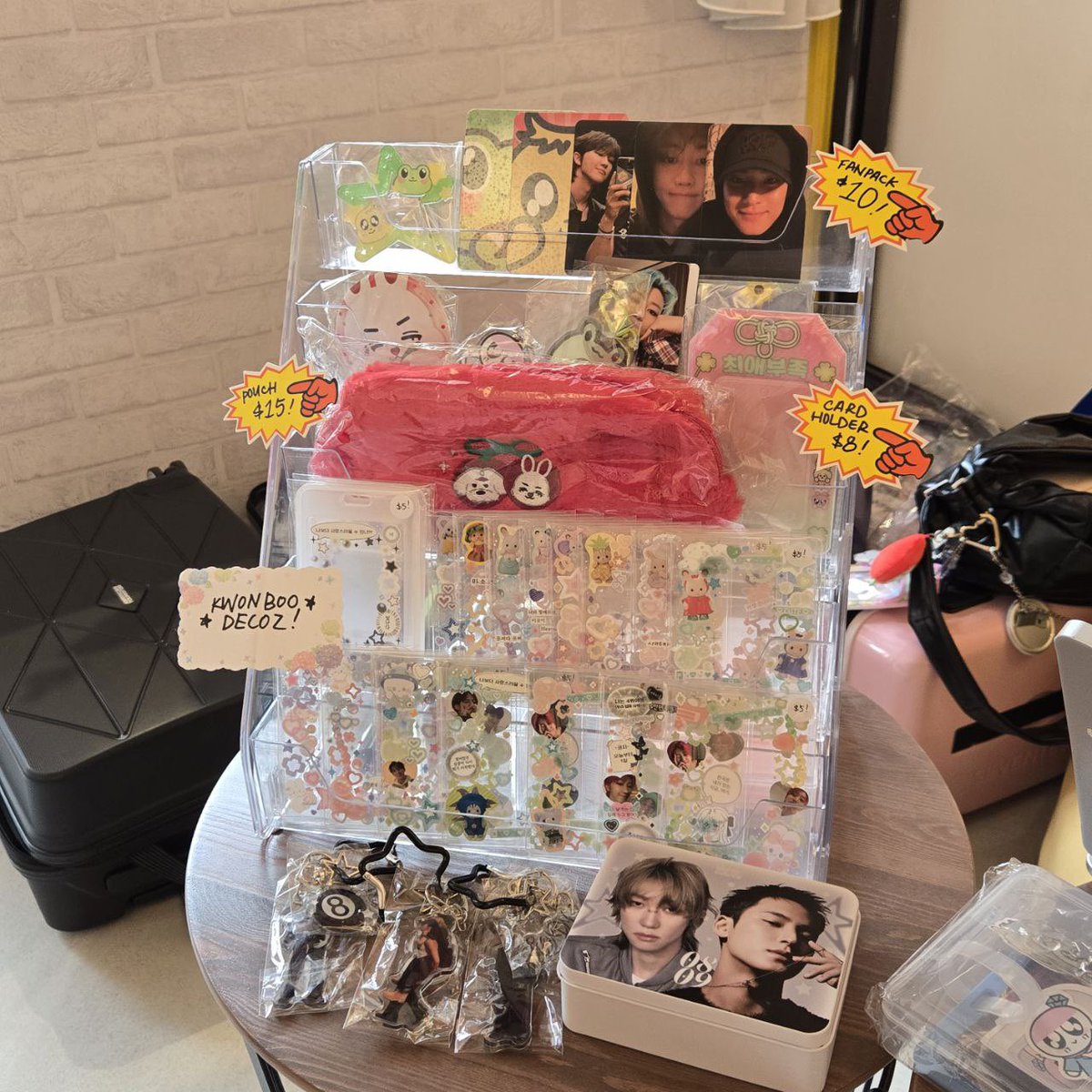 eightsevents's tweet photo. do head to the admin table to try our lucky draw(s), or browse through our boothers items! you may also purchase our fanpacks here~ https://t.co/0h77B1Ooq8