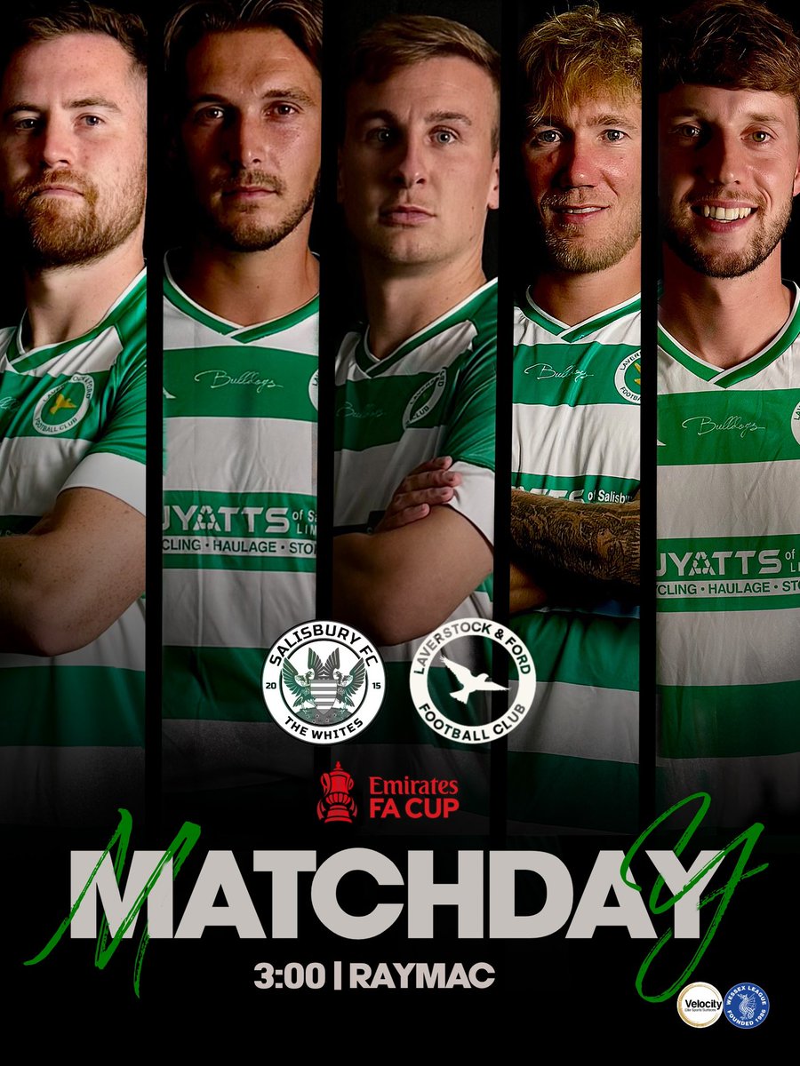 Laverstock & Ford FC (@lavvyfc) on Twitter photo MATCHDAY | ⚽️
History could be made today ?
If you didn’t know we head to <a href="/SalisburyFC/">Salisbury FC</a> in the <a href="/EmiratesFACup/">Emirates FA Cup</a>
PAC THE MAC | 3:00
Representing <a href="/WessexLeague/">Velocity Wessex League</a>
We are Lavvy 💚🤍 Up the Bulldogs MATCHDAY | ⚽️
History could be made today ?
If you didn’t know we head to <a href="/SalisburyFC/">Salisbury FC</a> in the <a href="/EmiratesFACup/">Emirates FA Cup</a>
PAC THE MAC | 3:00
Representing <a href="/WessexLeague/">Velocity Wessex League</a>
We are Lavvy 💚🤍 Up the Bulldogs