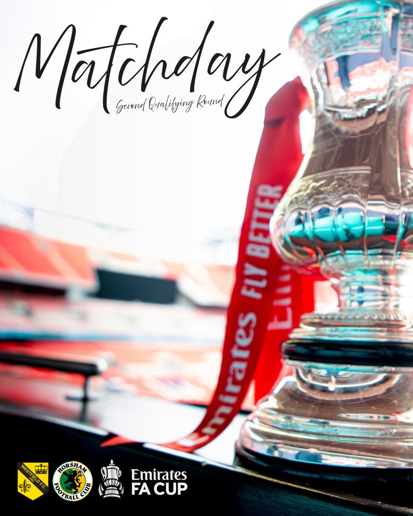 Another Saturday, another HUGE <a href="/EmiratesFACup/">Emirates FA Cup</a> afternoon at Woking Park 🏆✨

🏟️ Woking Park
🆚 <a href="/HorshamFC/">Horsham FC</a>
🗓️ Saturday 13 September 
⚽ 3pm KO 

🟡⚫

<a href="/IsthmianLeague/">The Pitching In Isthmian League</a>

#westfieldfc