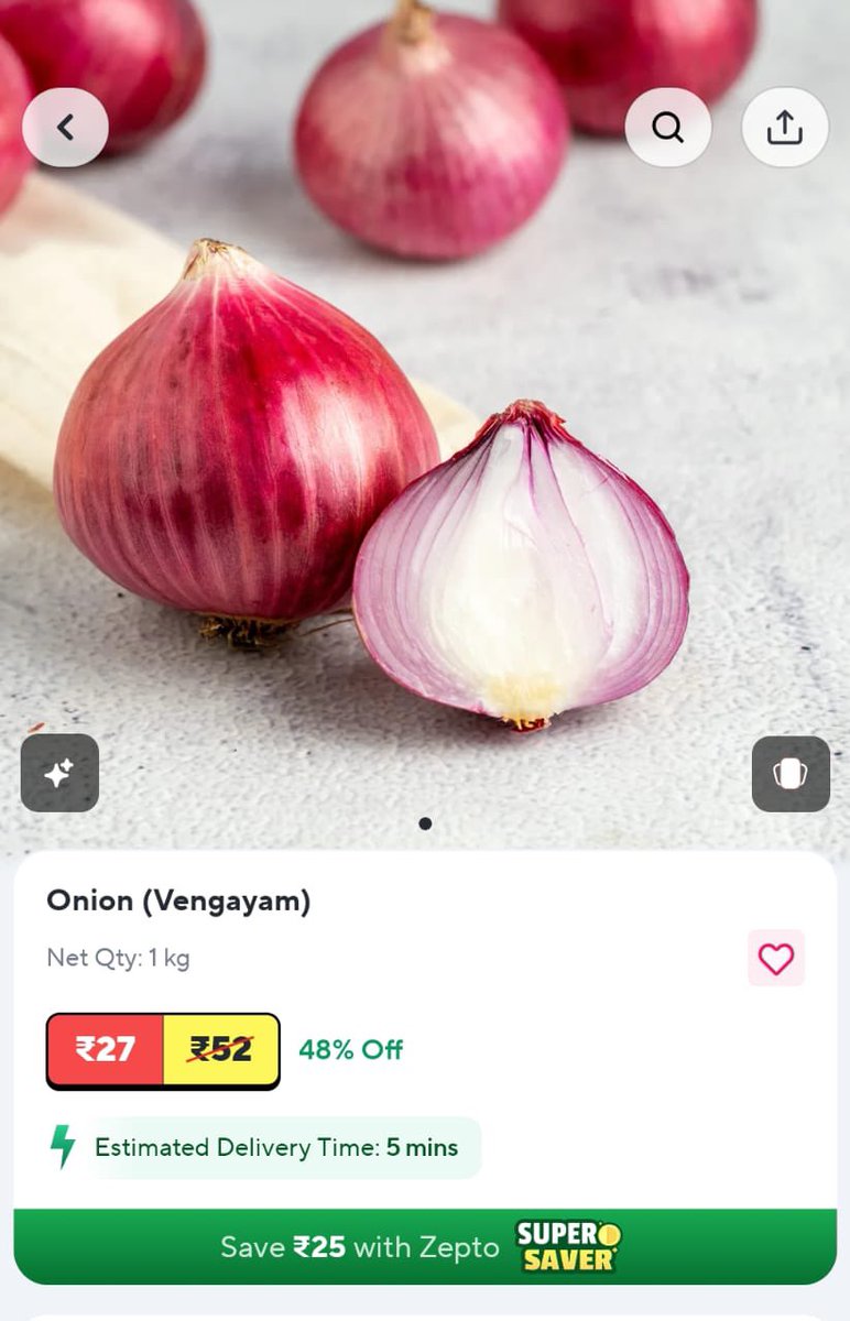 a_umarfarook's tweet photo. @ZeptoNow 
#morepriceforiphoneusers

Beware: More price for iPhone users

iPhone Onion 29 per kg
Android Onion 27 per kg https://t.co/voiZg2sOAs