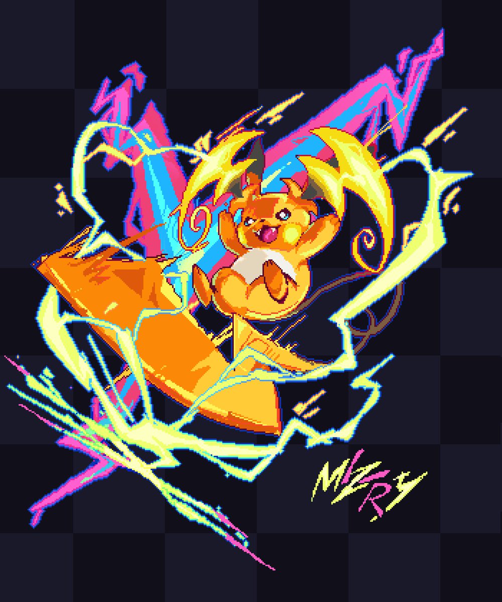 Mega Raichu Y i mean mega pikachu #pixelart #PokemonLegendsZA