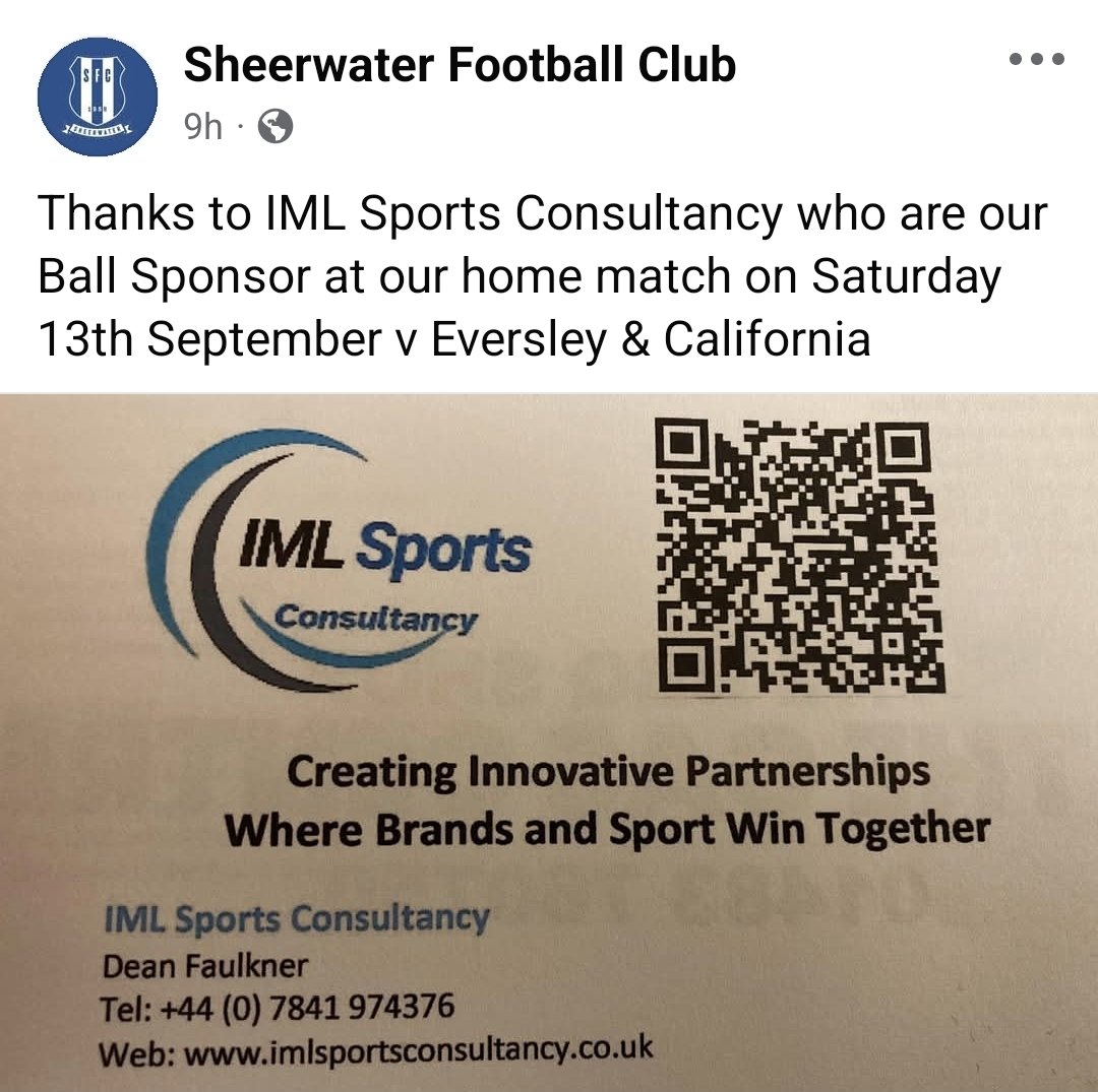 We are delighted to be supporting local non-league football this afternoon. A great sense of community and the added bonus of no VAR 😁

#marketingpartnership #supportlocal #brandsandsports #creativemarketing