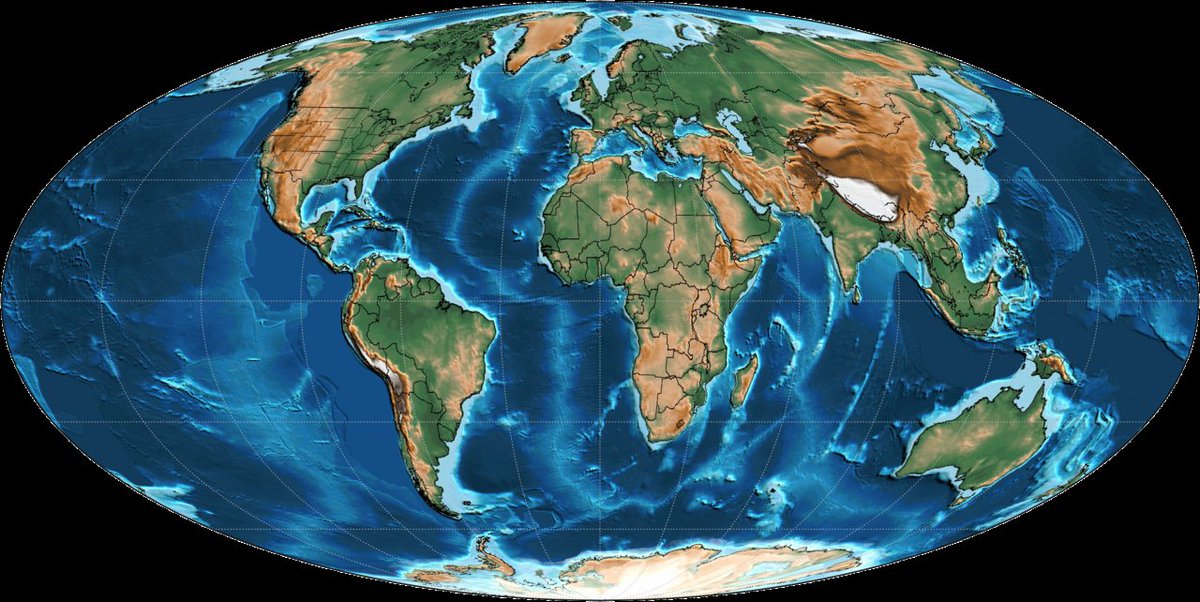 ns_statmapper's tweet photo. Map of Earth during Neogene Period (23 Million Years Ago to 2.58 Million Years Ago).
It was second geological period of the Cenozoic Era where earth's climate saw global cooling with declining atmospheric CO2 levels.
#Map #Prehistory #earth #neogene #cenozoic https://t.co/4i3LtjEpYl