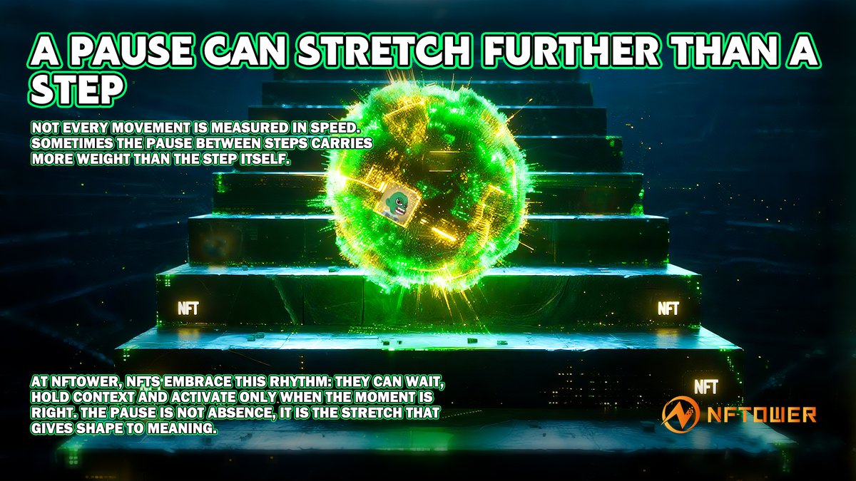 NFTOWER_'s tweet image. ⏳ Not every move is about speed.
🖼 At NFTower, pauses matter, they let context deepen, roles align and meaning grow.
📊 A pause can stretch further than a step, because time shapes value.
💡 Discover how timing creates culture 
👉 nftower.vip

#NFTOWER #NFTDesign