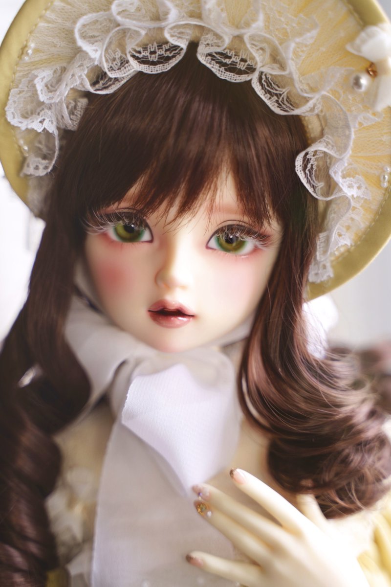 ブルーヘーゼルアイのヒルダさん😚💓
#golemドールアイ
#きゃっちメイク
#SD73番