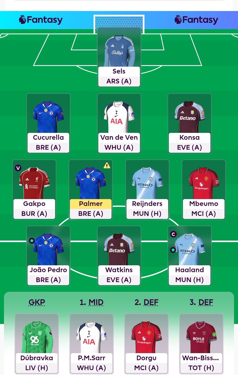 tos_zero's tweet photo. GW4 🔒

C : Haaland
OR : 3.7m
TF : Roll
#FPLCommunity  #FPL https://t.co/JACsaRdc6v