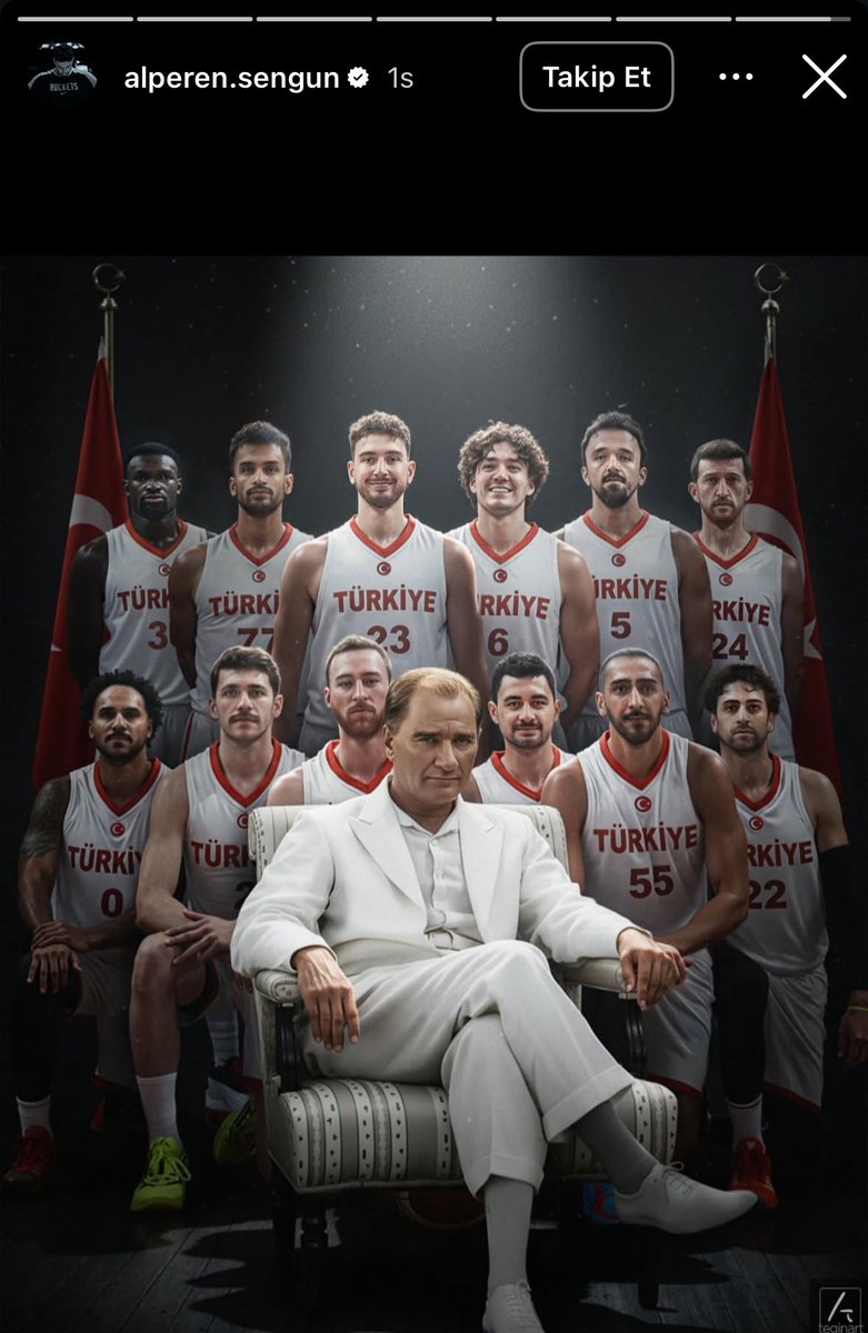 🇹🇷Alperen Şengün’den Atatürk paylaşımı: