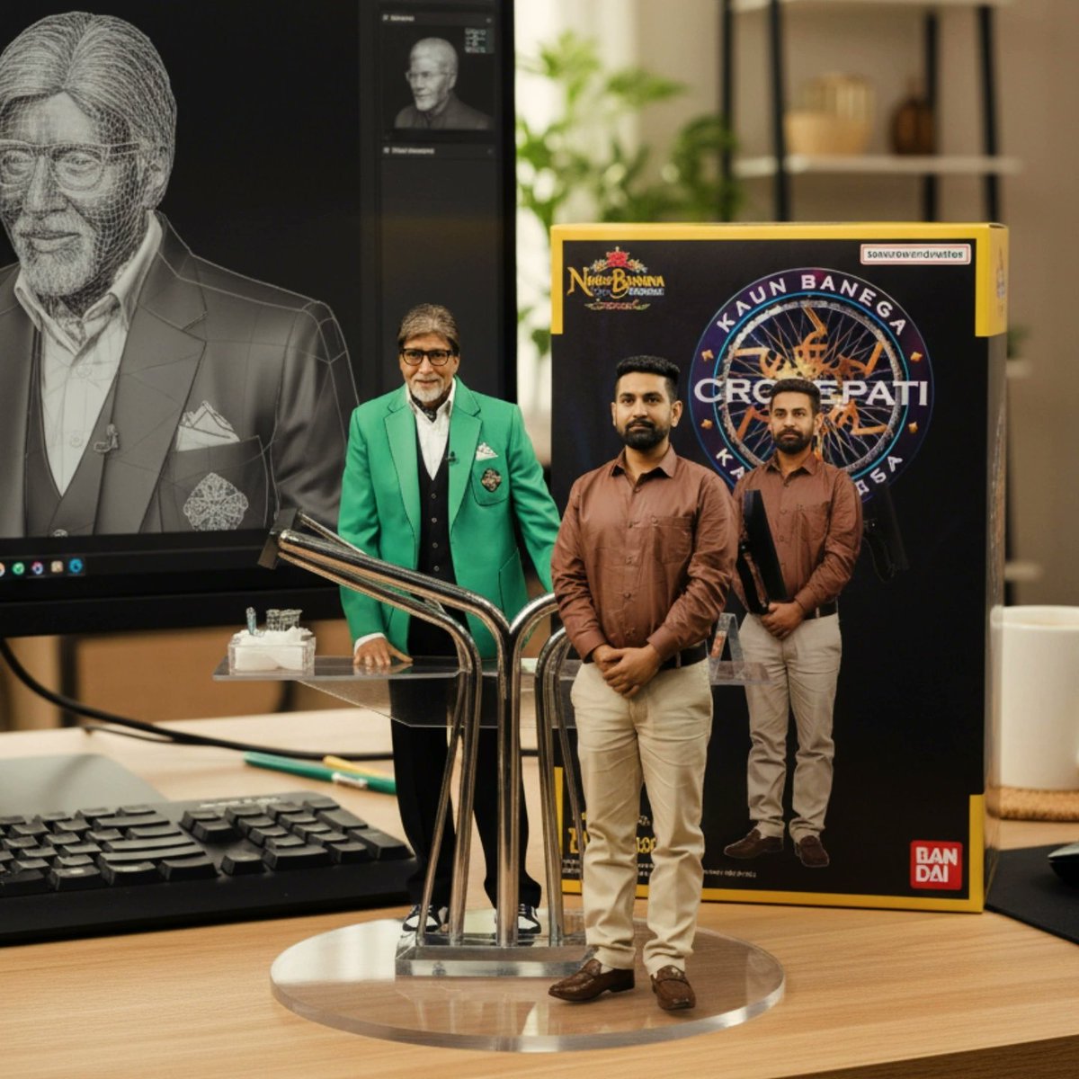 suniljkcs's tweet image. #NanobananaAI
"Slaying it on the iconic #KBC stage with the absolute LEGEND @SrBachchan! 🐐 This moment’s straight-up unreal, powered by the next-level genius of @GeminiApp & @Google
Vibin’ high and making memories that hit different! ✨ #KBCVibes #ForeverIconic"
#kbc @SonyTV