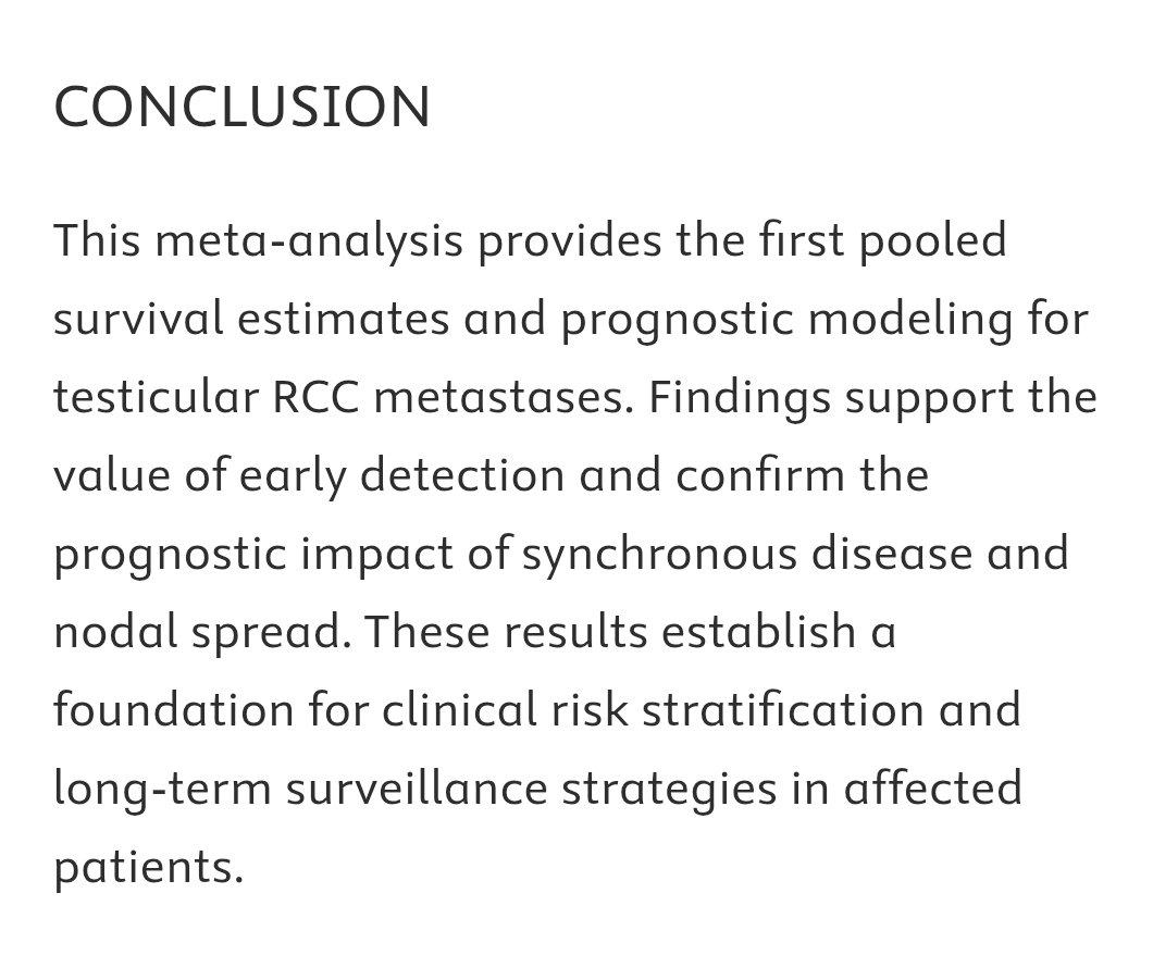 👀 Ever seen testicular metastases from renal cell carcinoma? 🧡🎗️

🦠 They’re so rare we had to dig through every published case in the whole 🌎 

📑  👉 goldjournal.net/article/S0090-…

#KidneyCancer 🧡🎗️<a href="/SouthTees/">South Tees Hospitals</a> <a href="/NTeesHpoolNHSFT/">North Tees and Hartlepool NHS Foundation Trust</a> <a href="/SouthTeesMedEd/">STRIVEMedEd</a> <a href="/NorthTeesSurg/">North Tees Surgical Training Suite</a> <a href="/urogoldjournal/">Urology Gold Journal</a>