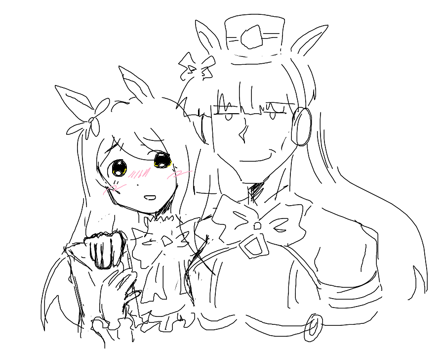 Myoshell_'s tweet image. art trade with @DeadManDapper