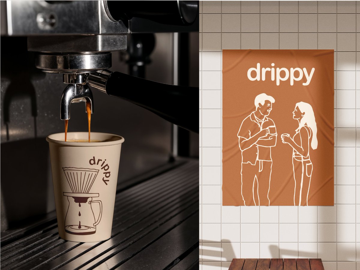 Shilpi_199's tweet photo. Drippy is a simple but your go to brand for raw filter coffee.
I made some illustrations for it and a logo 🎀

Pictures are taken from: @Pinterest  &amp; @unsplash https://t.co/D0CY2OydTt