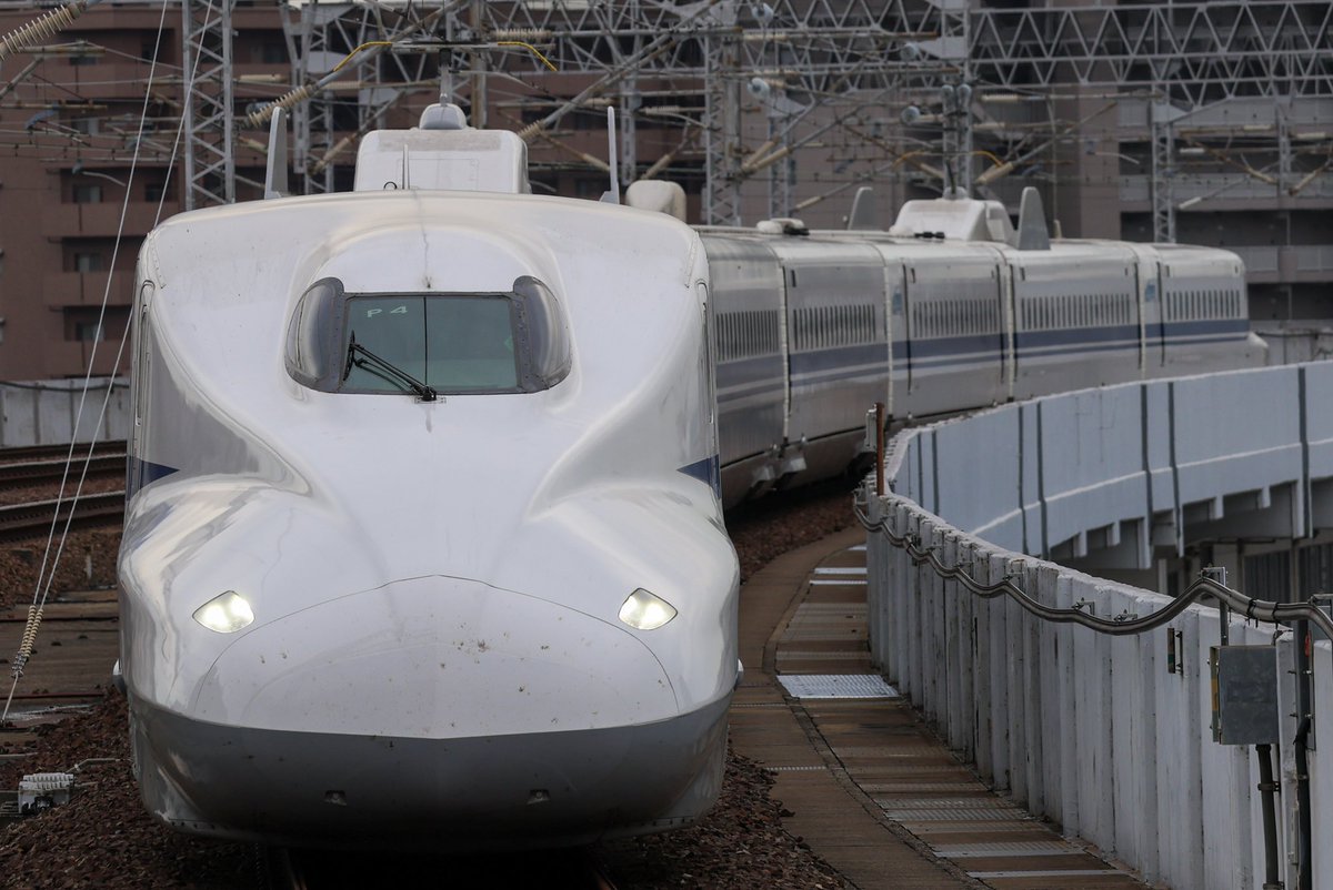 のぞみ117号博多行 N700a系 X55編成 のぞみ63号広島行 N700a系X53編成