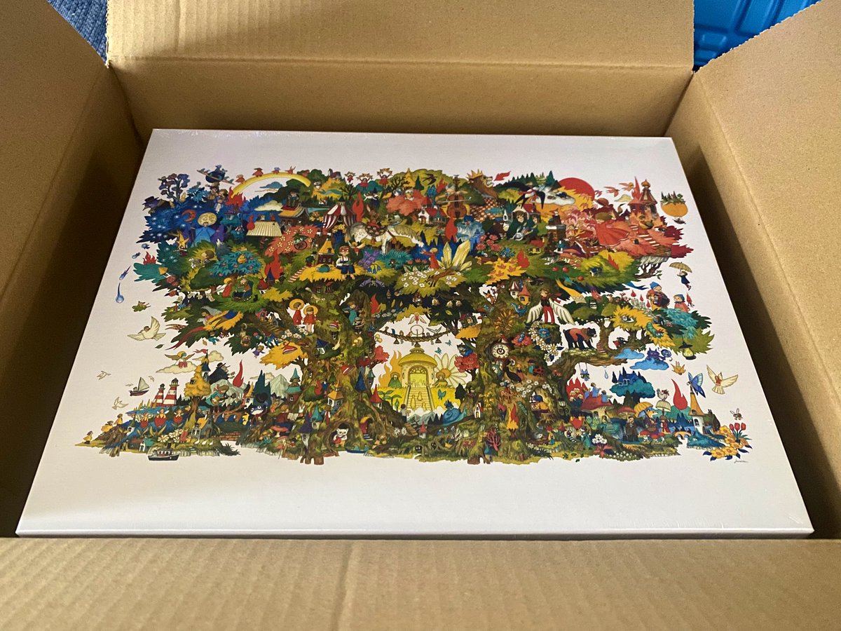 junaidaさんのKUSUNOKIパズル届きました🙌 何度見ても美しい！ 秋の