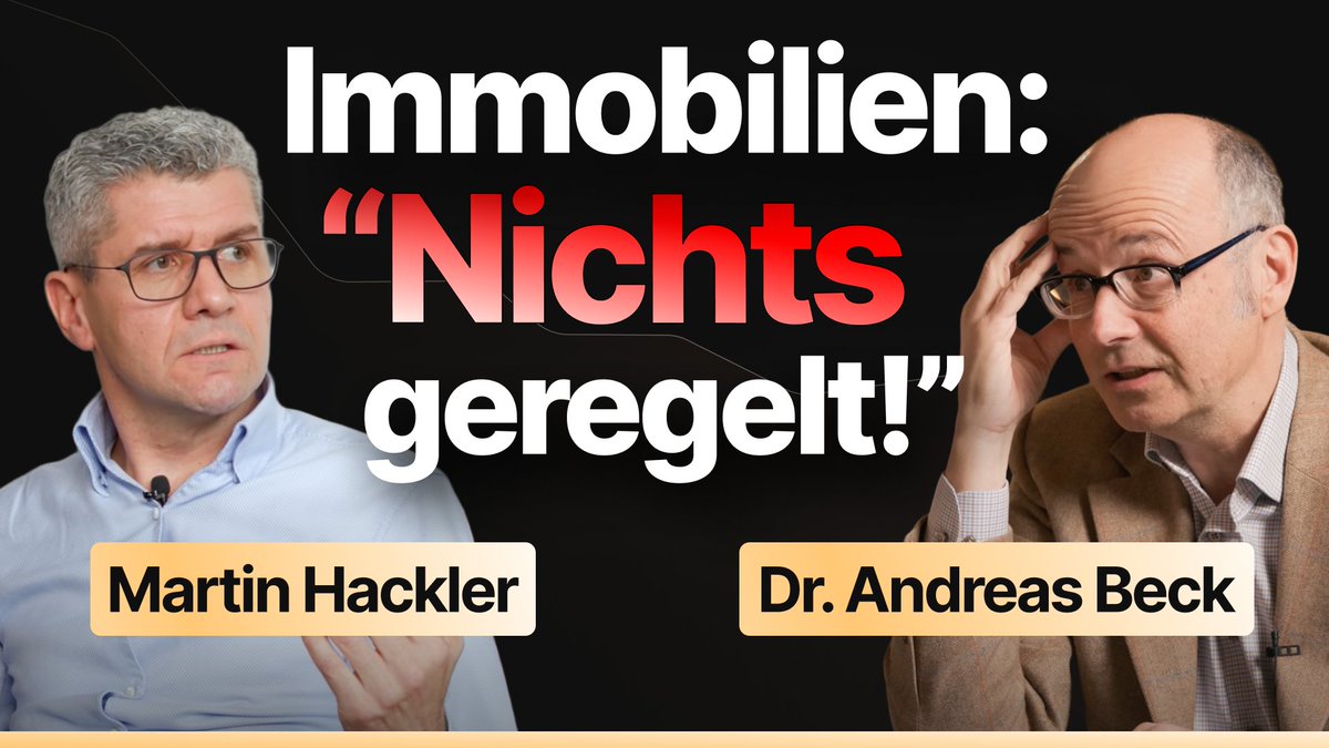 #Immobilien vererben in der Praxis: Welche Planung schafft Frieden? Mit Martin Hackler im Gespräch, warum Immobilienbestände heute kein Selbstläufer mehr sind. Jetzt auf YouTube: youtu.be/NGGKQ1dPc7Q
