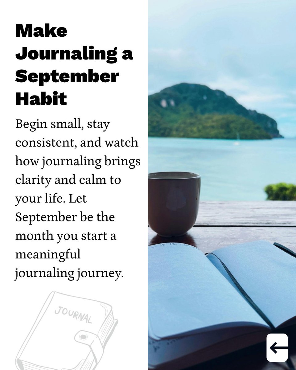 zinkmag's tweet image. September is the perfect month to start journaling—unlock clarity, reflect on growth, and embrace fresh beginnings. Start small, stay consistent, and watch your thoughts transform.

#JournalingHabit #SeptemberStart #MindfulLiving #Reflection #FallWellness #WriteYourStory