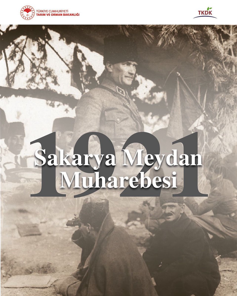 Sakarya Meydan Muharebesi’nin 104. yıl dönümünde; Gazi Mustafa Kemal Atatürk başta olmak üzere tüm şehitlerimizi ve kahraman gazilerimizi rahmet ve minnetle yâd ediyoruz.