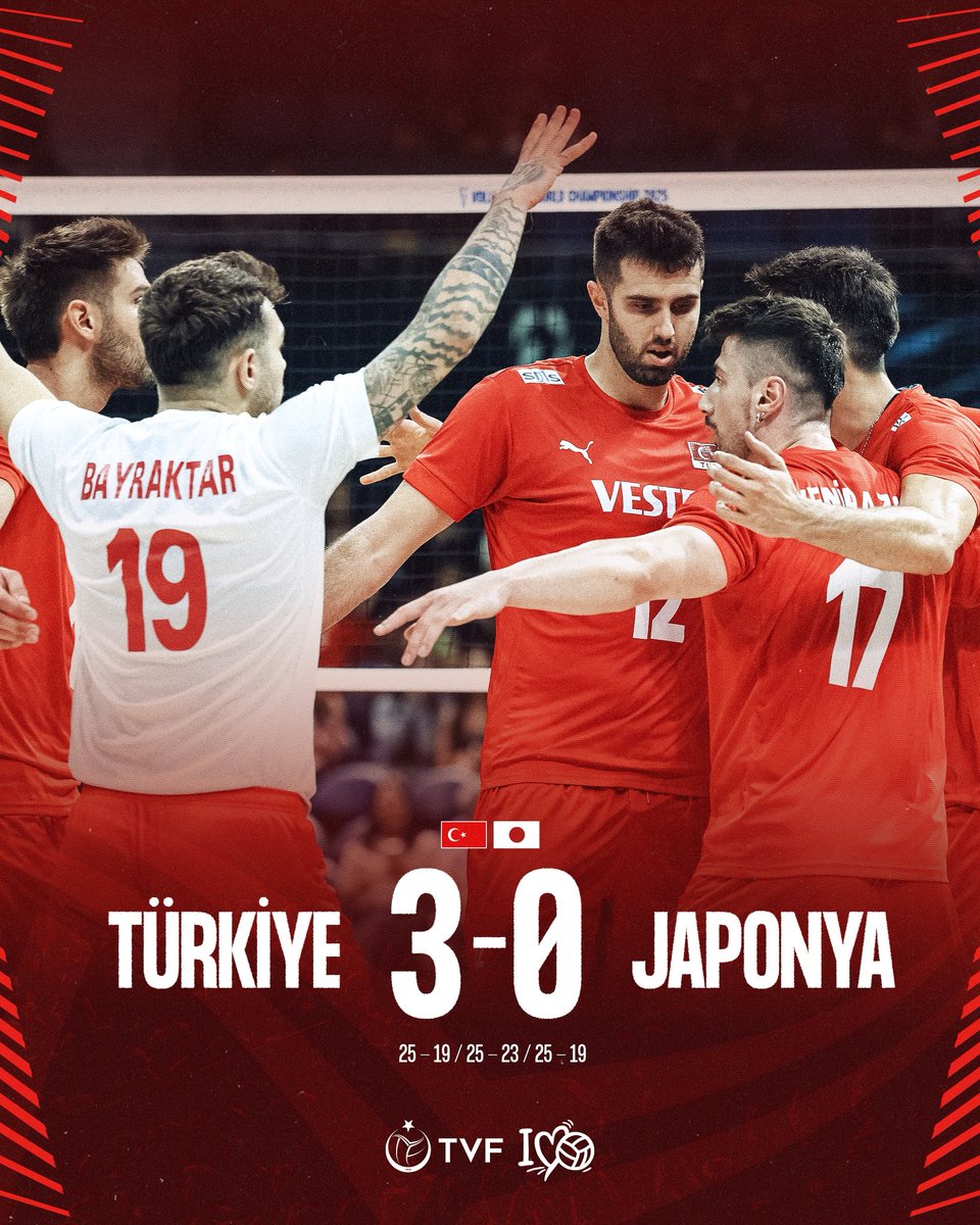 Daha harika bir başlangıç düşünülemezdi! 😍

Filenin Efeleri, FIVB Dünya Şampiyonası'ndaki ilk maçımızda Japonya'yı 3-0 mağlup ederek grubuna harika bir başlangıç yapıyor! 

Tebrikler Filenin Efeleri 👏🏻