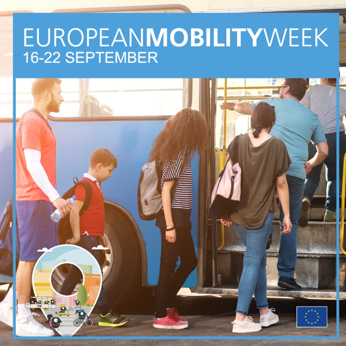 Transport_EU's tweet photo. What's the #MobilityWeek theme about?

Mobility for Everyone means diverse, reliable &amp; affordable transport options for all.

Join us from 16 - 22 September as we work toward a society in which transport services are:

⌚ Available
🧑‍🦯 Accessible
💶 Affordable
👭 Inclusive
✅ Safe https://t.co/BvjOTKtJN4