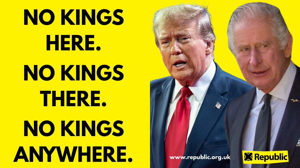 Trump has more power, but Charles is no better. Corrupt billionaires aren't the answer to anyone's problems. It's time to fix our country. #AbolishTheMonarchy and Change the country for good.
#NotMyKing
republic.org.uk