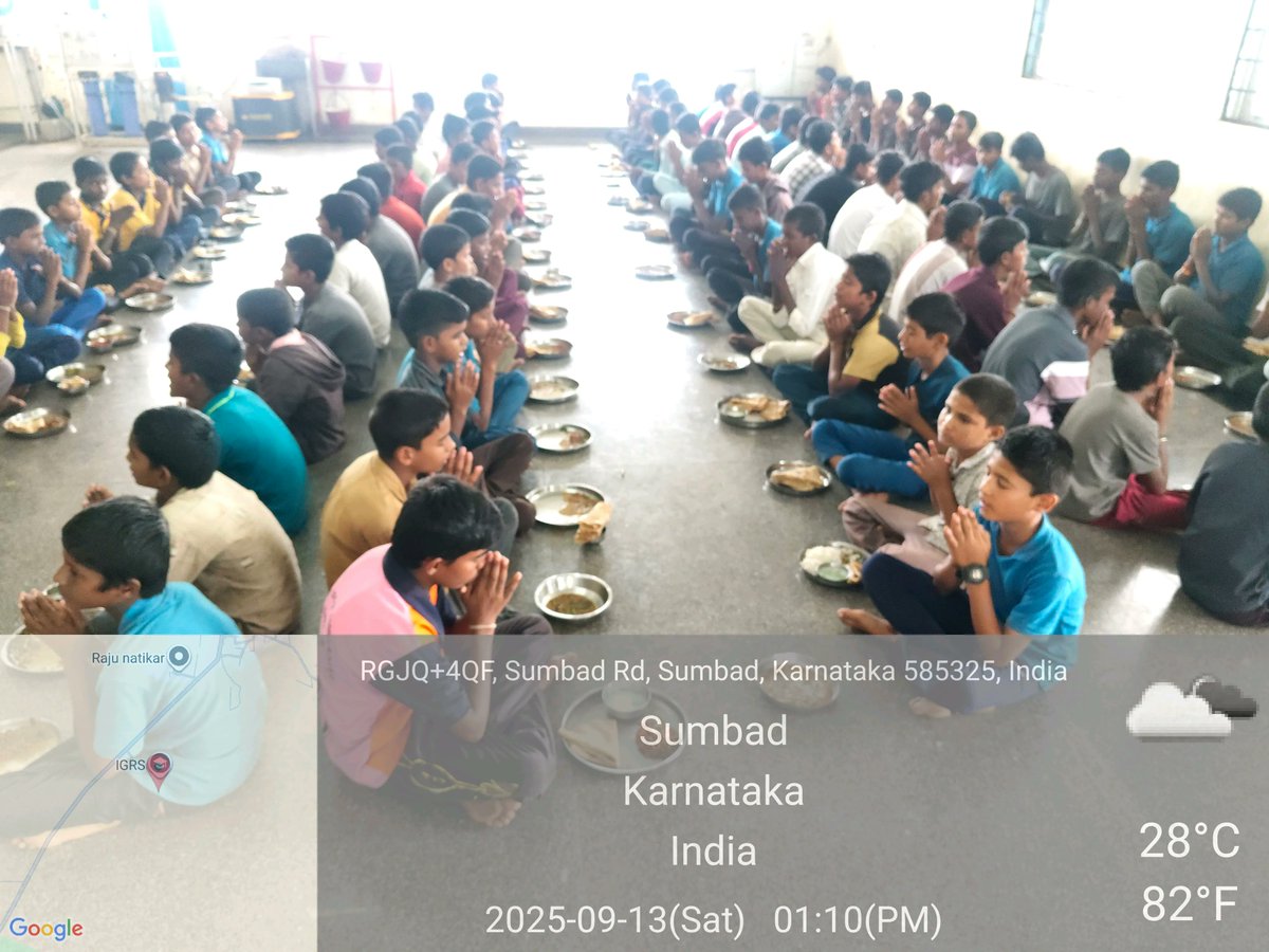 Lunch  #SocialAudit_SWDMeals #SocialWelfare_Karnataka