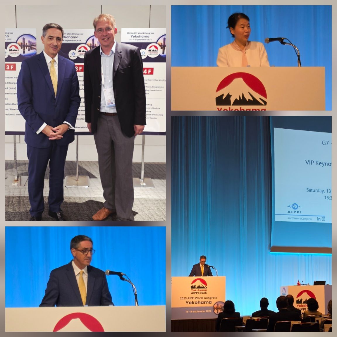 Attending the AIPPI Congress in Yokohama and finally meeting the executive director of the EUIPO João Negrão in person! I had interviewed him for my podcast IP Fridays.

Thank you!