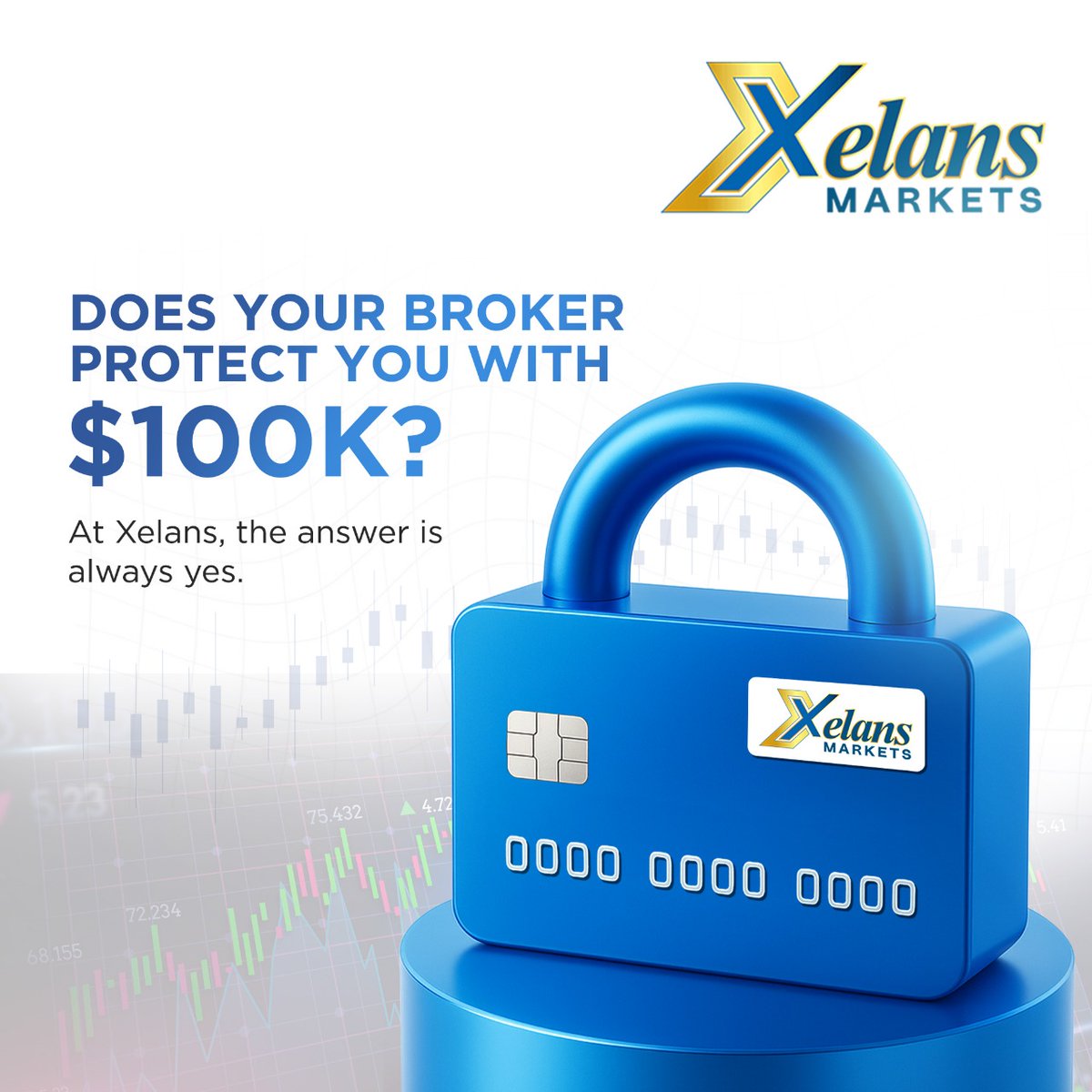 Xelansmarkets's tweet photo. Does your broker protect you with $100K insurance per account?
At Xelans → always yes.
#ForexTrading #XelansMarkets
#XelansMarkets #FundProtection #ForexSecurity #InsuredTrading #TrustedBroker #ForexCommunity #TradingConfidence #SafeTrading https://t.co/ql11FHmgeR