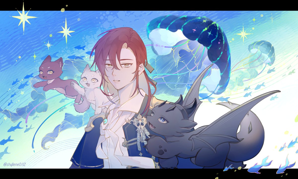 They traveled a long road to arrive at peace🪼
[Artwork submitted for the Summer Event_2025 – Lout of Count’s Family Fandom Vietnam]
_______
#백망되 #LCF #CaleHenituse