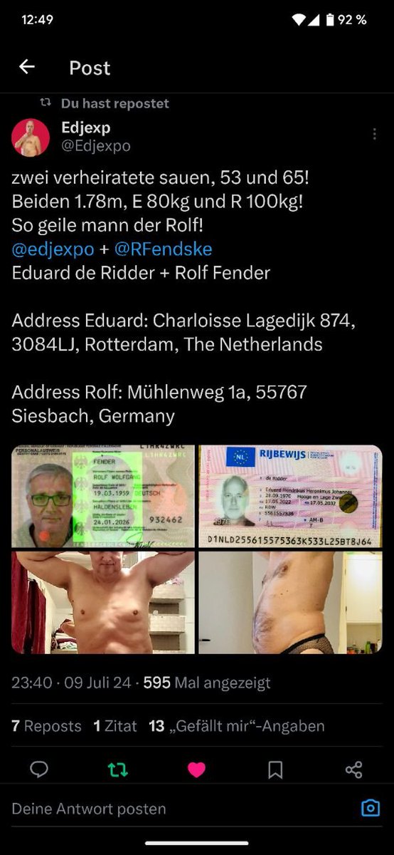 Bernhard Fuhr German Barefag tweet media