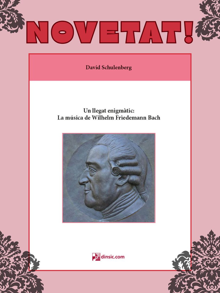 📚 Important novetat editorial a Dinsic!

Un llegat enigmàtic: La música de Wilhelm Friedemann Bach, de David Blum, ens aproximarà a la trajectòria musical del segon fill de Bach.

dinsic.com/ca/publicacion…