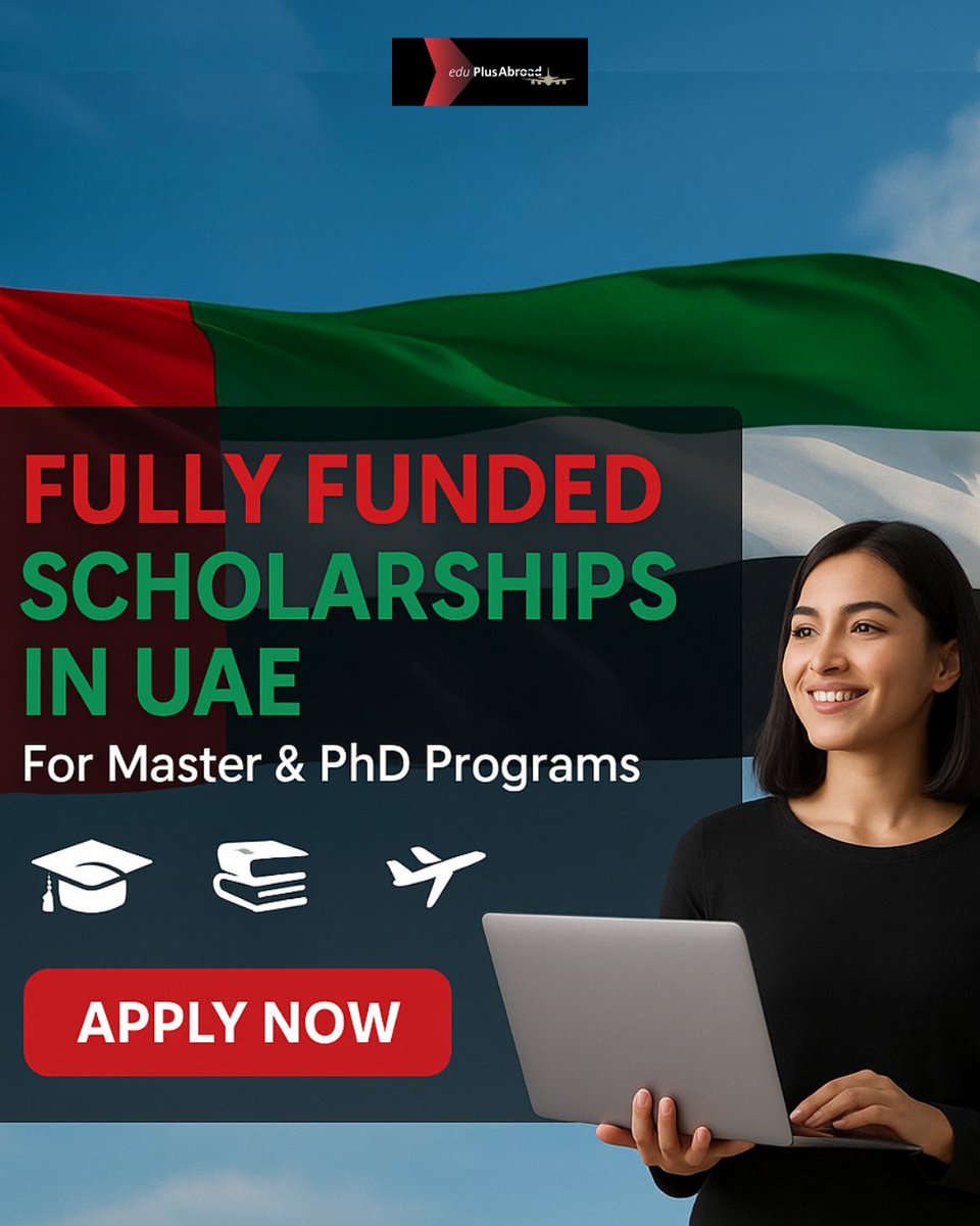eduPlusAbroad's tweet photo. "🎓 Dream big, study bigger! 🌍 Fully funded scholarships in the UAE for Master’s &amp; PhD programs. Don’t miss your chance to shape your future! ✈️📚

Contact no: +91 93720 79924
https://t.co/d4l5CP2aYd

#EduPlusAbroad #StudyInUAE #FullyFundedScholarship #MastersAbroad #PhDAbroad https://t.co/kBoZkM9XtO
