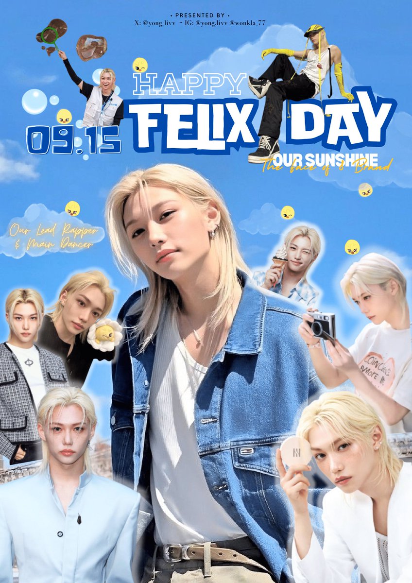 🐿️ 𝓞𝓾𝓻 𝓣𝔀𝓲𝓷𝓼 𝓢𝓾𝓷𝓼𝓱𝓲𝓷𝓮 🐥

Han Jisung &amp; Lee Felix Birthday Poster
project by <a href="/galacticalsmile/">surinala.</a> &amp; <a href="/yong_livv/">Liv Lixie</a>

📍 Blok M, Jakarta
🗓 14 Sept'25 dst

Details lokasi di update berkala,
find &amp; tag us🫶🏻🤟

#Truman #TwinsSunshine #BeRockStarHanJisung #FaceOfEightBrandFelix