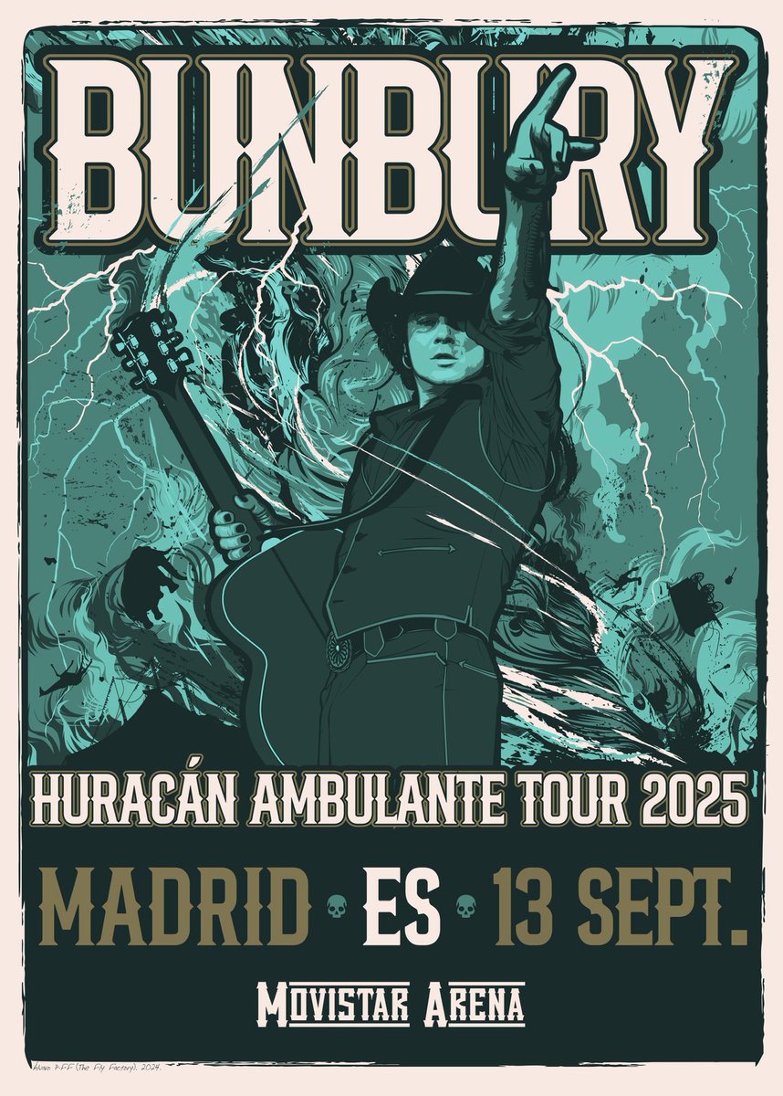 HOY:
Madrid, España
#Bunbury
#HuracánAmbulante
#TOUR2025