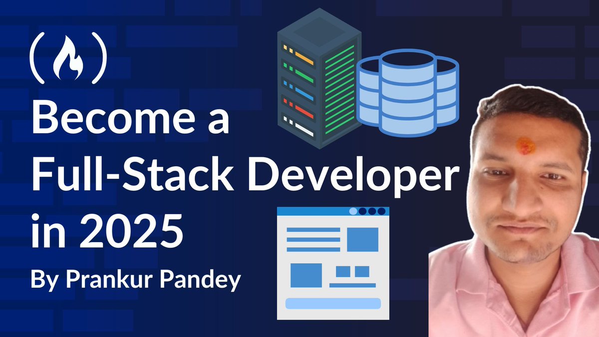freeCodeCamp's tweet image. As a full-stack developer, you're responsible for coding both the front and back ends of a website.
And in this handbook, @prankurpandeyy explains what's involved in full stack development.
You'll learn about popular tools and languages, DevOps practices, how to approach the…