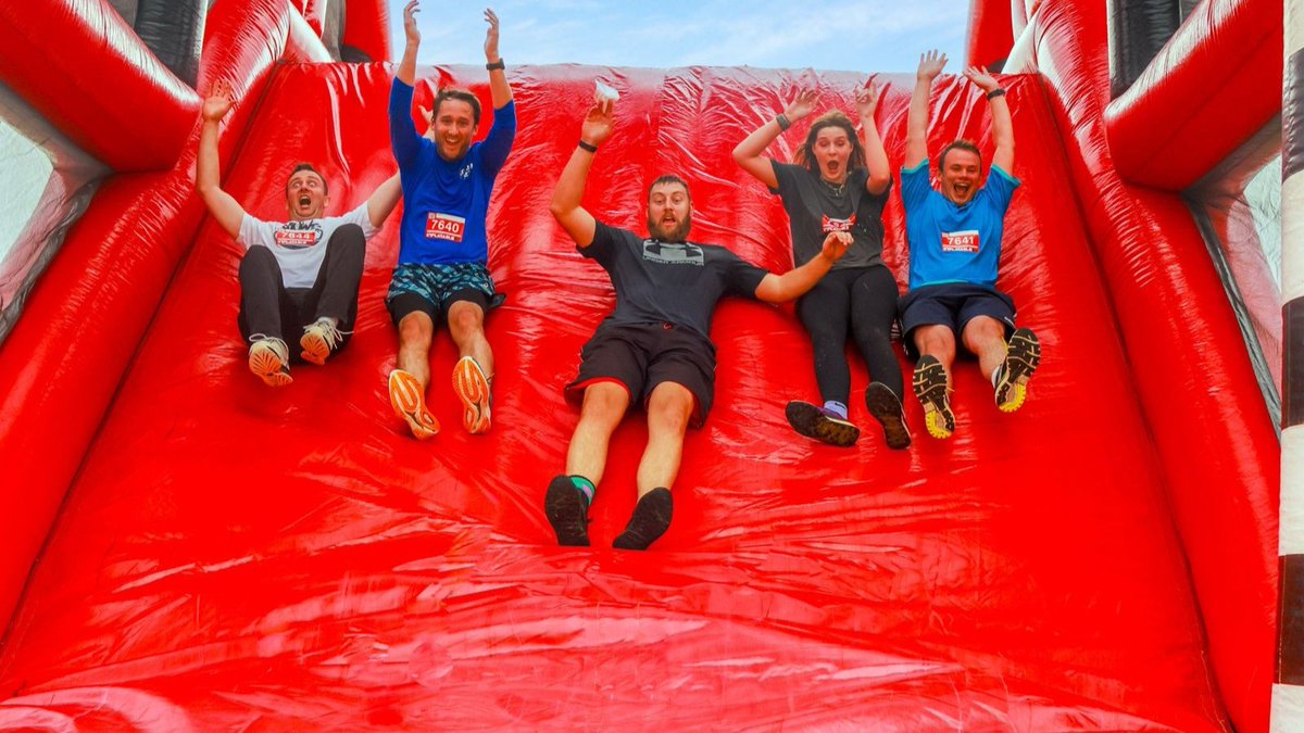 We're cheering on the fabulous team from <a href="/_rightio/">Rightio</a> who're limbering up to take part in the Bakewell inflatable 5k, tackling 30 obstacles to support our work reducing loneliness in later life.
To support the team, head to their fundraising page🧡 bit.ly/3VcCgL6