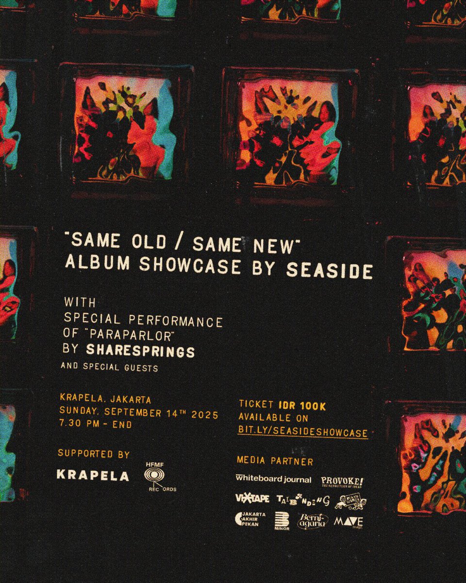 wah pas banget, seaside mau showcase besok 14 September di Krapela. pada nonton gih ✨