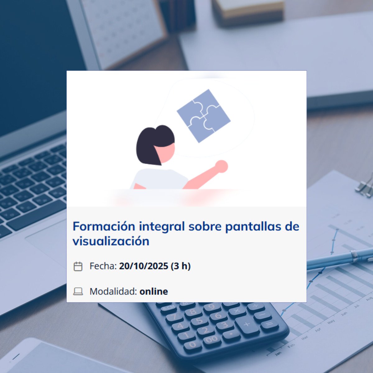 📢 El #INSST organiza el curso online “Formación integral sobre pantallas de visualización” 💻

Aprende normativa, ergonomía del puesto, iluminación adecuada y uso del método ROSA.
🗓 20/10/25 | 10-13h

Más información e inscripciones 👉 run.gob.es/dmv71493

#FormaciónPRL