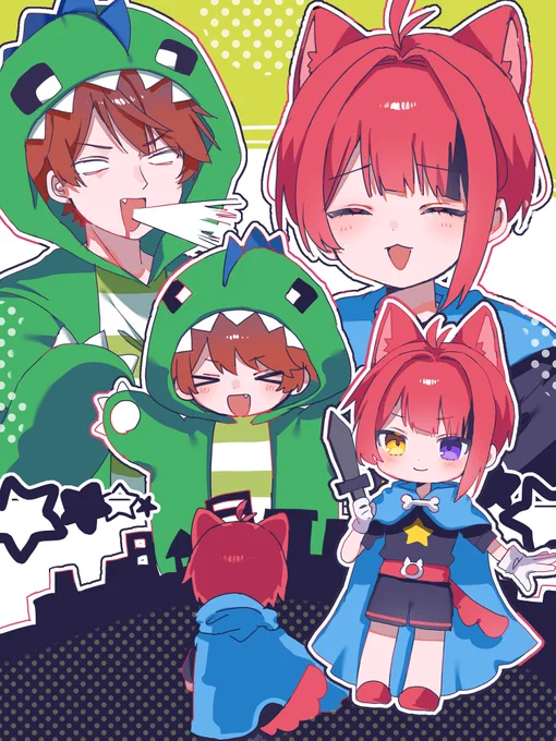 莉犬( #rinu_nico)様のショート動画にて絵コンテとイラストを担当させていただきました #りいぬぎゃらりー