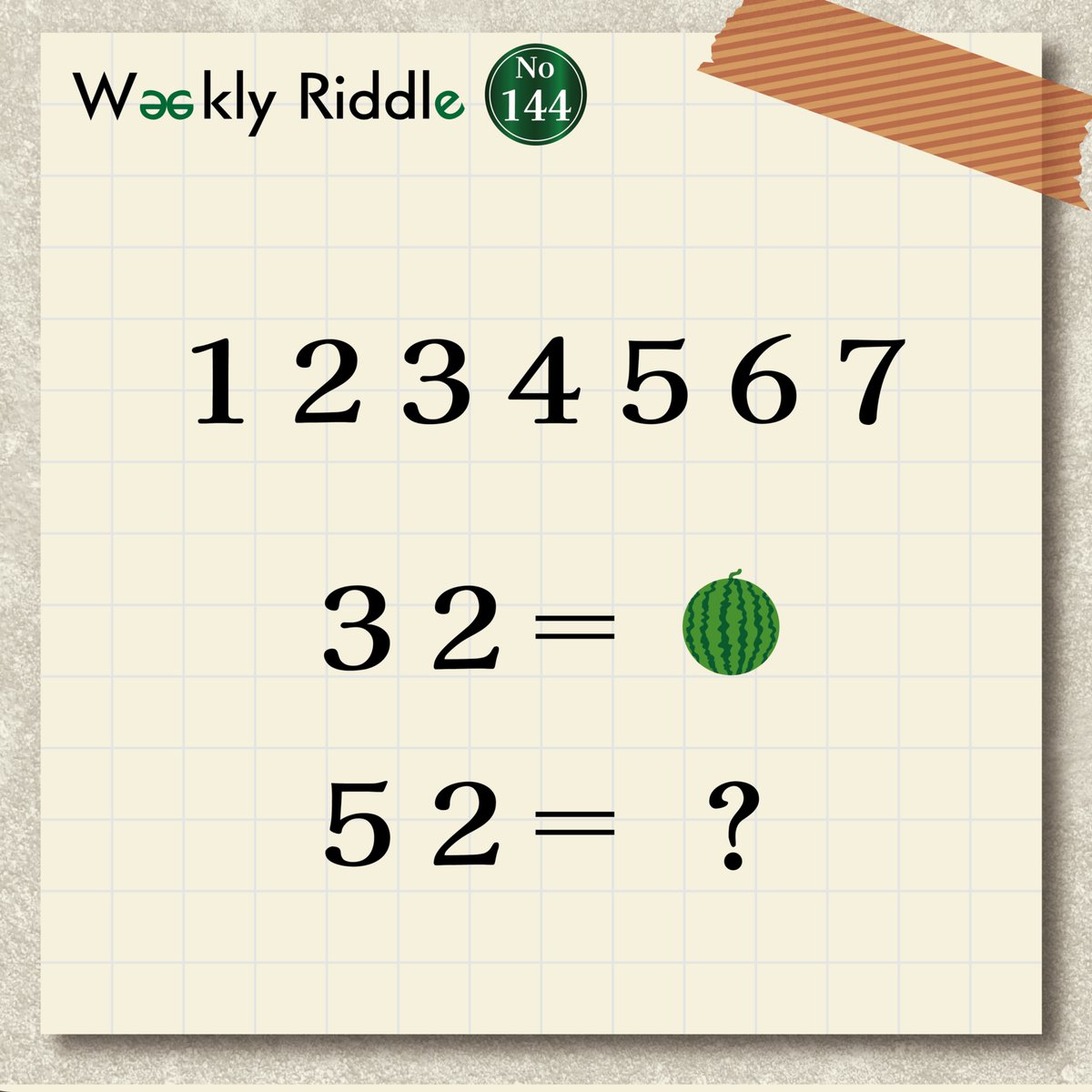 RiddleTimez's tweet photo. â±â±æ¯é±åæ20:00é
ä¿¡â°â°
ãWeekly RiddleãNo.144
ãããã¯DMãŸã§åä»äž!âš
æ©ãæ£è§£ããäžäœ3åæ§ã
åŸã«çºè¡šãããŠããã ããŸã!
è§£ããããããã§ãç¥ããããŠãã ããâ¡
ãã²çãããåå ãã ããð
#è¬è§£ã #ããŸãã #RiddleTimez #WeeklyRiddle https://t.co/5B4z91nWeK