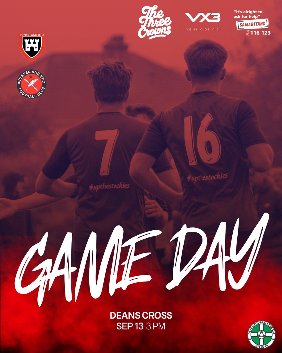 Home vs Ipplepen
3pm KO

#UpTheStockies

❤️🖤