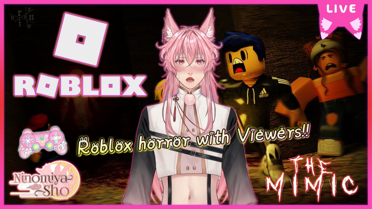 NinomiyaShoVT's tweet photo. 【Roblox👻】• Horror Games with Viewers~!! Pwease carry me >w<
//>w<//
⏰Tonight at 18 : 30 p.m. (GMT+7) ~
⛩️Waiting Room : https://t.co/ppMkb1cYEH
//>w<//
#SeiShoW #vtuber #roblox https://t.co/YglIZQOMMR
