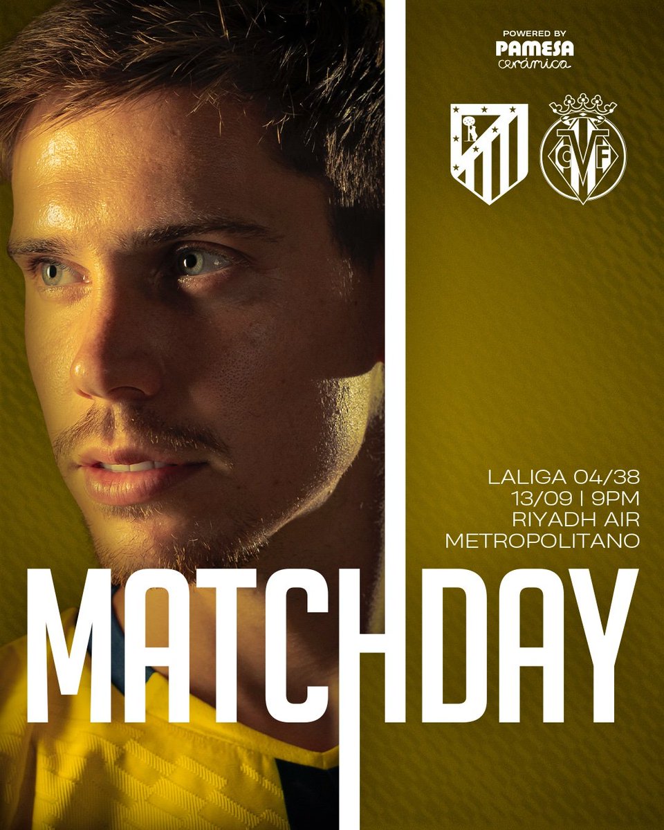 Maç günü💛💙
🆚 Atletico Madrid - Villarreal
🏆 La Liga 4.Hafta
🕗 22:00
🏟 Estadio Metropolitano
📺 S Sport